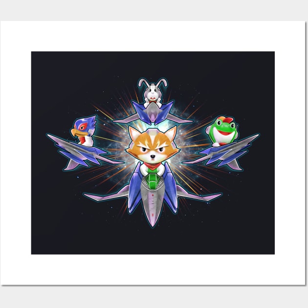 Star Fox Lylat Babies Wall Art by barrettbiggers